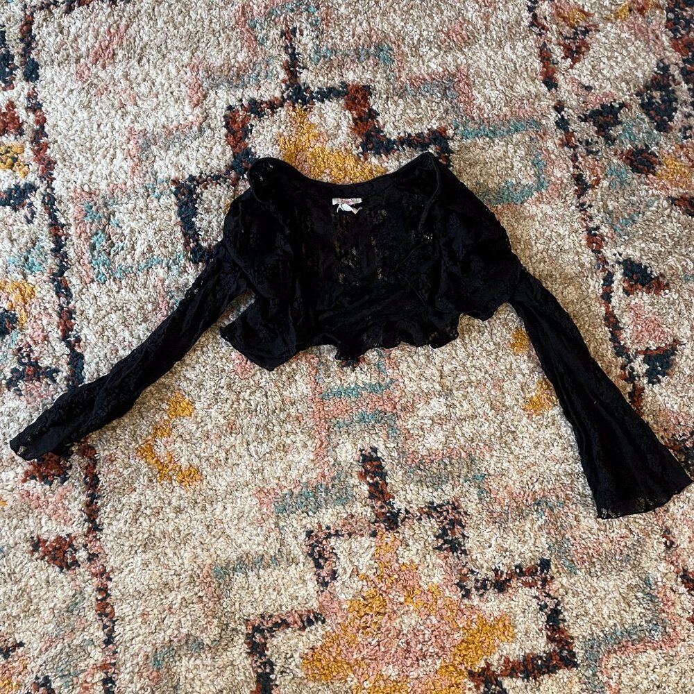 vintage black lace bolero